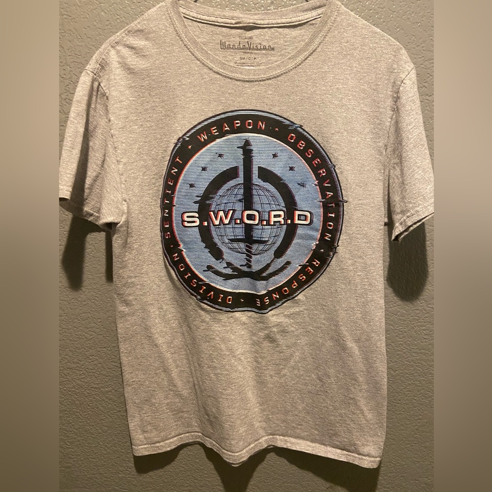 Marvel WandaVision S.W.O.R.D Digital Logo Tee Adult Size Small